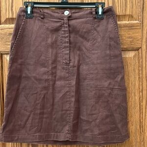 Cute tweeds, brown linen‎ skirt size 6